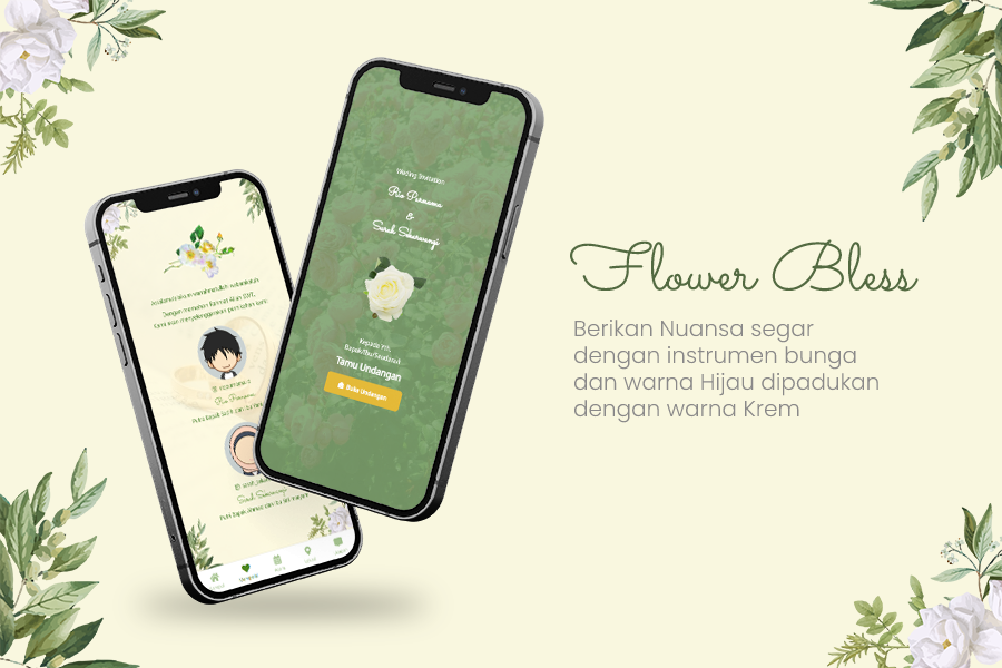 Flower Bless Web Invitation
